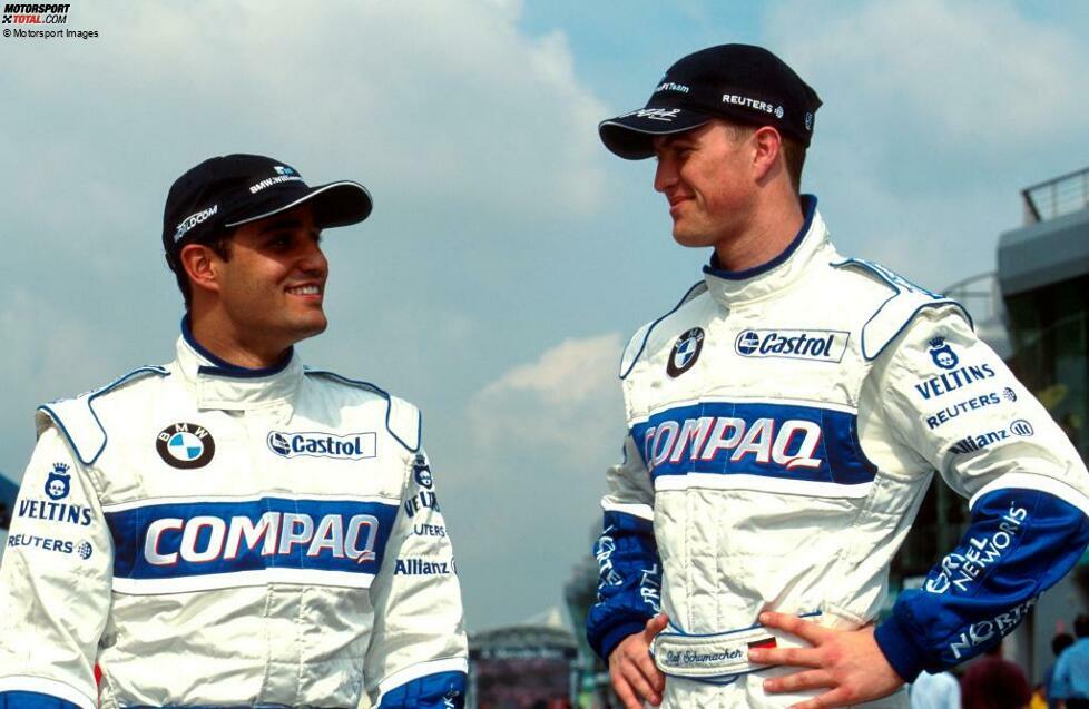 Juan Pablo Montoya (2001): Dass er keine Angst vor großen Namen wie Michael Schumacher hat, zeigt der Kolumbianer von Beginn an. Fans feiern die mutigen Manöver Montoyas, der vier Jahre an der Seite von Michaels Bruder Ralf fährt, anschließend erst zu McLaren und dann in die USA wechselt. Zweimal gewinnt er dort das Indy500.