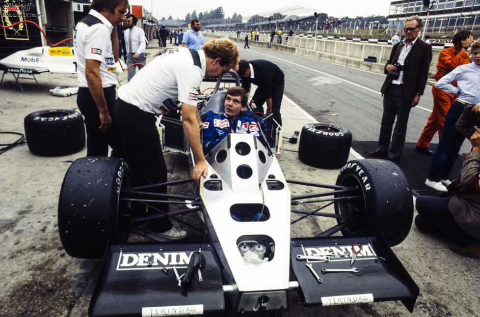 Jonathan Palmer (1983): Der Vater von Jolyon Palmer bekommt von Frank Williams und Patrick Head aus Dank für seine zwei Jahre als Testfahrer einen Einsatz in einem dritten Auto spendiert. Beim Heimrennen in Brands Hatch wird er 13., doch es bleibt sein einziger Williams-GP. Weitere sechs Jahre fährt er für RAM, Zakspeed und Tyrrell.