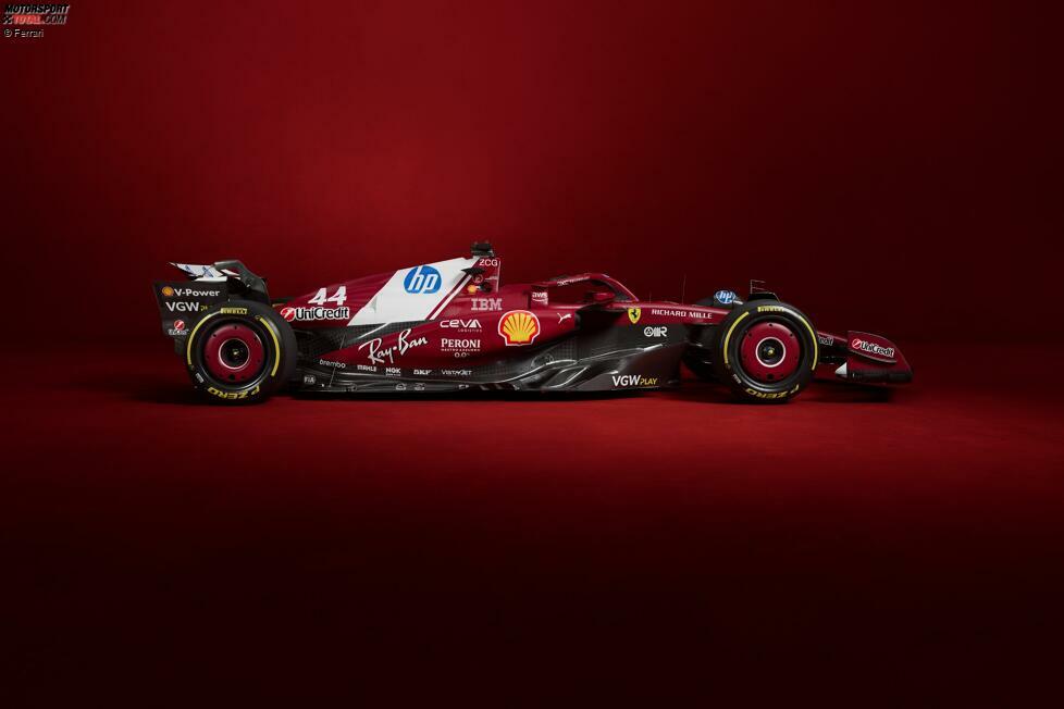 Und natürlich: Erstmals überhaupt prangt die Startnummer 44 von Lewis Hamilton auf einem Ferrari. Damit einher geht ...