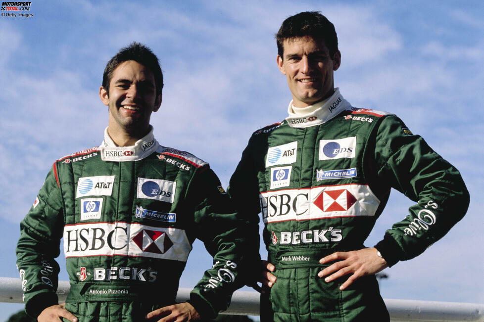 2003: Antonio Pizzonia hat bei Jaguar einen schweren Stand gegenüber Mark Webber, der 17 Punkte erzielt und WM-Zehnter wird. Pizzonia dagegen punktet gar nicht - und muss vor Saisonende gehen. Er kommt nur noch zu Ersatzeinsätzen bei Williams, kriegt aber kein Stammcockpit mehr.