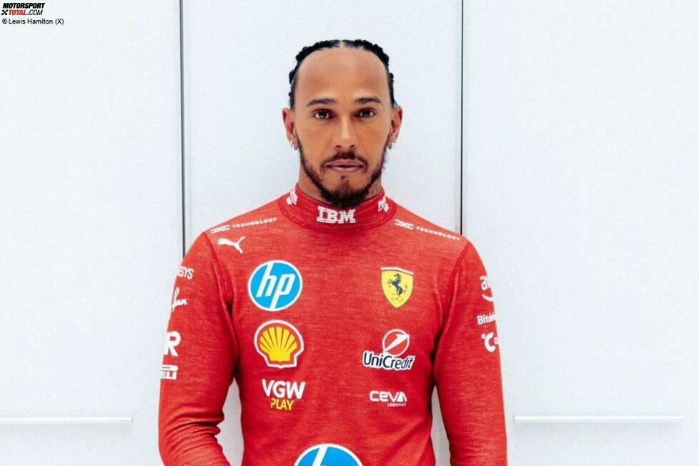 22. Januar 2025: Lewis Hamilton schlüpft erstmals in einen roten Ferrari-Rennanzug. Und das hat auch einen Grund: Auf der Ferrari-Hausstrecke in Fiorano ...