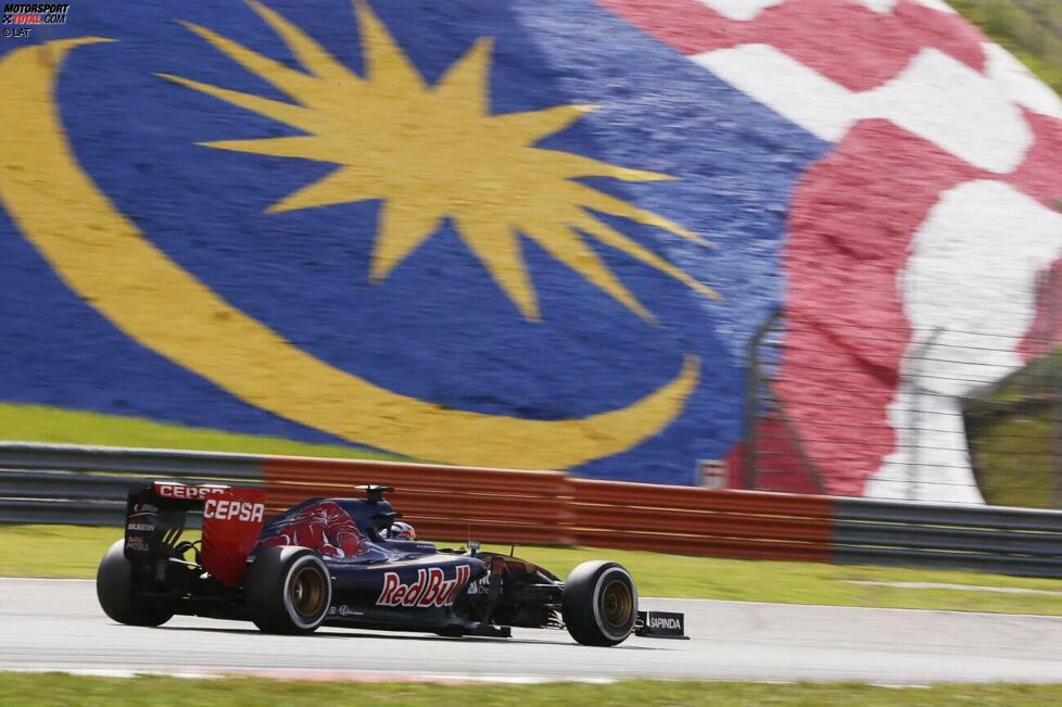 Der jüngste Fahrer in den Punkten: Max Verstappen (Niederlande) - 2015 beim Grand Prix von Malaysia in Sepang mit 17 Jahren, 5 Monaten und 29 Tagen