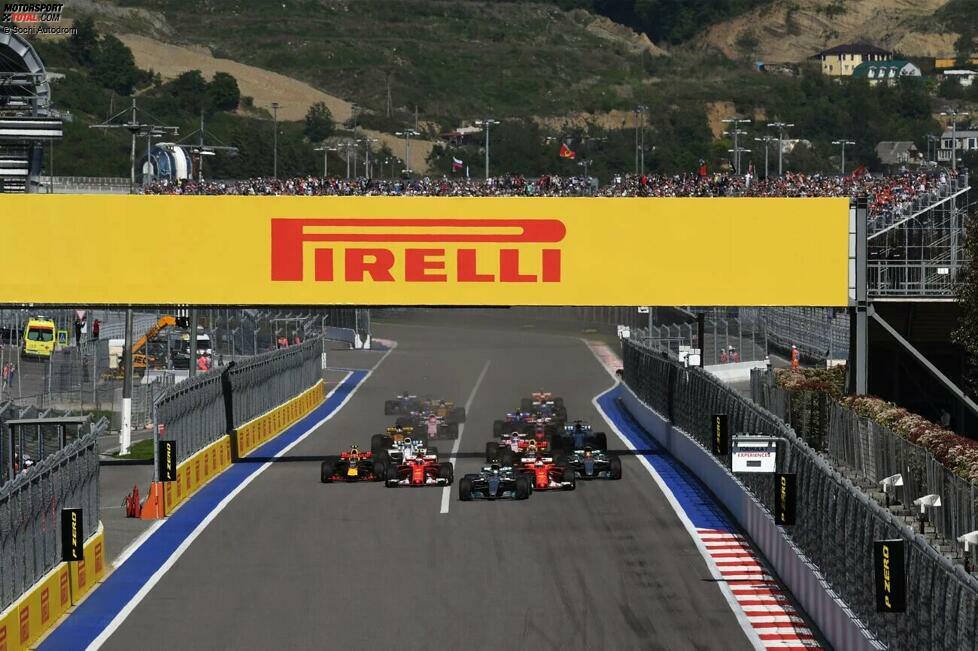 Der geringste Altersschnitt im gesamten Feld: Grand Prix von Russland 2017 in Sotschi mit 26 Jahren, 9 Monaten und 7 Tagen