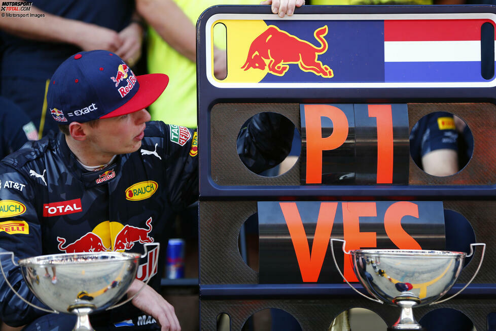 Der jüngste Grand-Prix-Sieger: Max Verstappen (Niederlande) - 2016 beim Spanien-Grand-Prix in Barcelona mit 18 Jahren, 7 Monaten und 15 Tagen