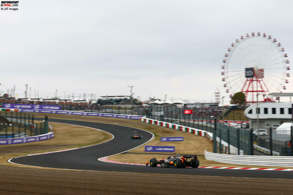 3. Suzuka, Japan (29. März 2026) - Fragt man die Formel-1-Piloten nach ihrer Lieblingsstrecke, sagen viele Suzuka. Die Strecke mit ihren tückischen S-Kurven ist im Auto ein Hochgenuss, allerdings sind Kurven wie die 130R leider keine Herausforderung mehr. Das Rennen rückte 2024 vom Herbst in den Frühling.