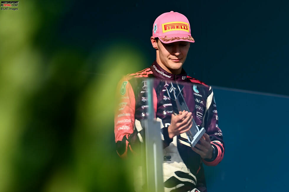 George Russell (Redaktion: 2) - Das Ergebnis sieht natürlich gut aus, aber das Wochenende muss Russell zu denken geben: Antonelli war stärker. Und P3 im Grand Prix hat er vor allem schlechtem VSC-Timing bei Verstappen zu verdanken. Alles in allem aber solide gefahren, sonst hätte er davon nicht profitiert.