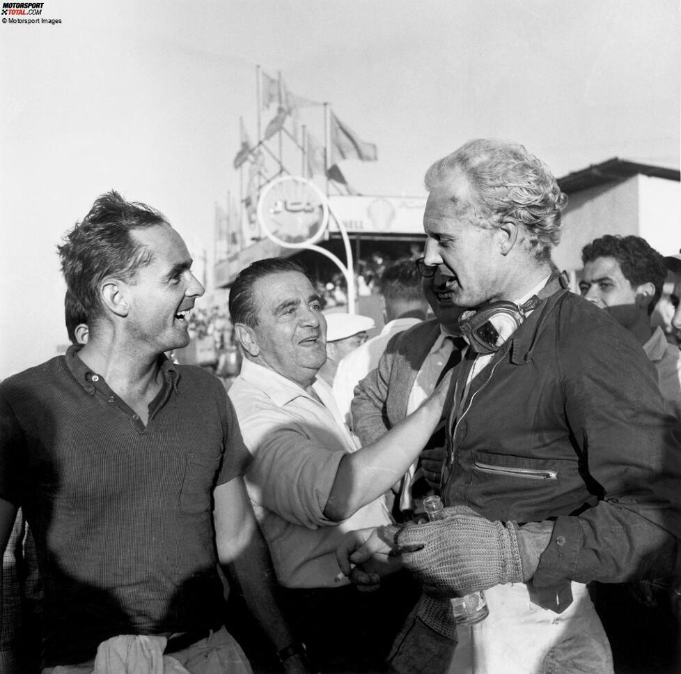 Auch Mike Hawthorn geht aus freien Stücken - und das auf dem Höhepunkt. Ein von Phil Hill geschenkter zweiter Platz in Marokko reicht, um mit einem Punkt Vorsprung auf Stirling Moss Weltmeister zu werden. Der Brite erklärt daraufhin seinen Rücktritt, stirbt aber nur drei Monate später bei einem Verkehrsunfall.