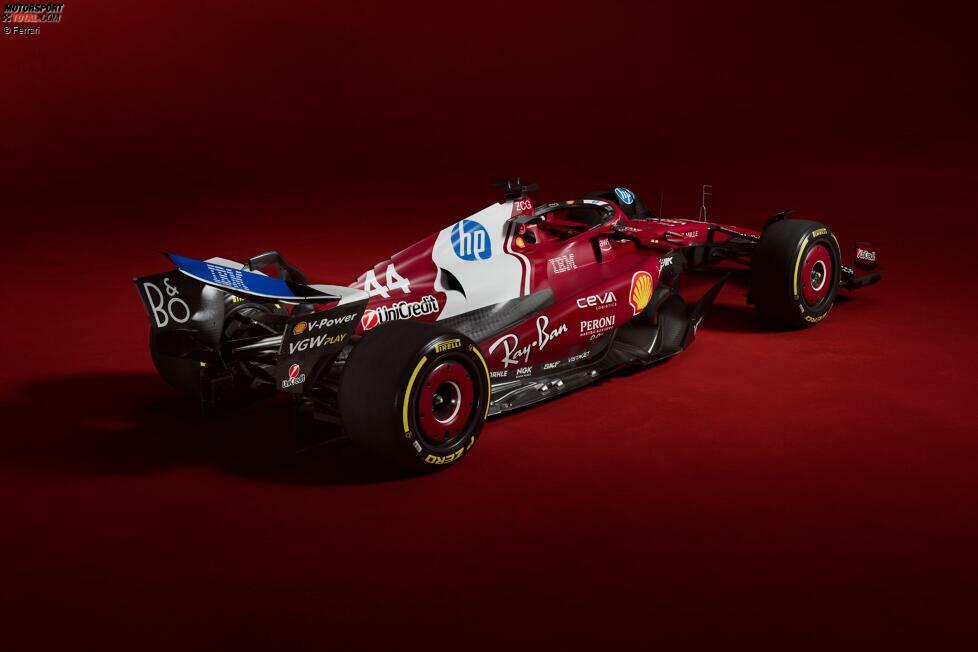 51 Punkte: Ferrari - Knapp geschlagen Zweiter in unserem Ranking ist Ferrari mit einmal voller Punktzahl und einem etwas dunkleren Rot als bisher. Der Farbton erinnert an die lange Historie des Teams in der Formel 1, der weiße Streifen ist ein Zugeständnis an Titelsponsor HP. Wirkt gut!