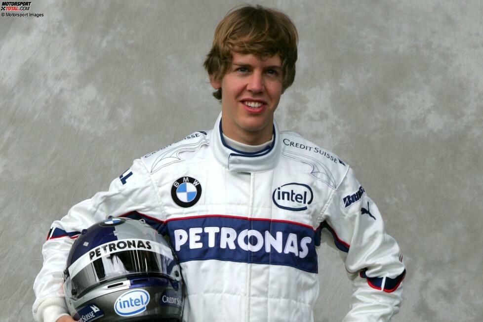 Sebastian Vettel (2007): Gerade einmal einen GP bestreitet der Deutsche als Ersatz des verletzten Robert Kubica und wird in Indianapolis Achter. Kurz darauf steigt Vettel bei Toro Rosso ein und wird später mit Red Bull vier Mal Weltmeister, bevor er zu Ferrari geht, wo sich der Traum von einem weiteren Titel nicht erfüllt.