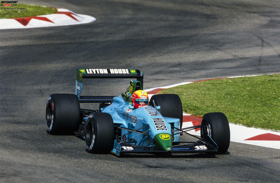 Die japanische Immobilienfirma Leyton House steigt 1987 als Sponsor des March-Teams ein, um den Rennstall drei Jahre später zu kaufen. Als Teambesitzer Akira Akagi im Herbst 1991 in einen Finanzskandal verwickelt ist, geht das Team in die Brüche. Die Erinnerung an die türkisfarbenen Autos aber bleibt bis heute bestehen.