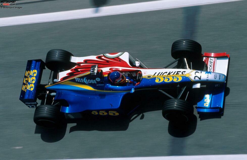 In seiner Premierensaison 1999 will British American Racing (BAR) mit zwei unterschiedlichen Desgins antreten. Doch dem Plan, dass Jacques Villeneuve für die Marke Lucky Strike und Ricardo Zonta für 555 wirbt, schiebt die FIA einen Riegel vor. Heraus kommt ein Reißverschluss-Design. Von 2000 bis 2005 fährt BAR im Lucky-Strike-Design.