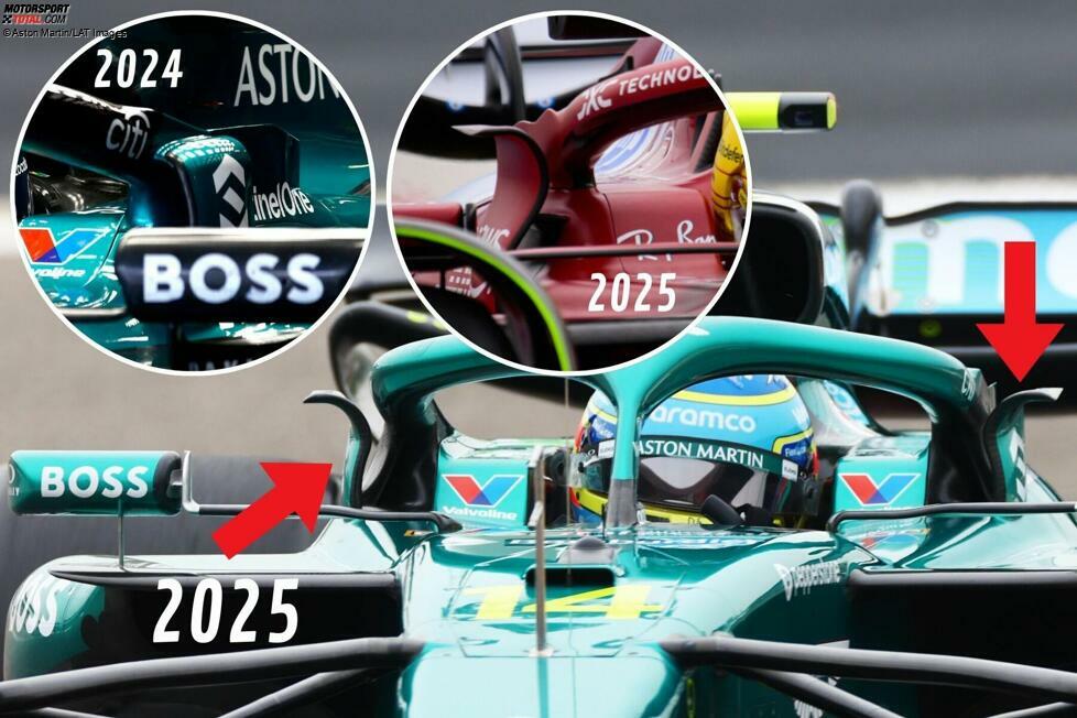 Neu am Aston Martin sind zudem die Cockpit-Winglets in 