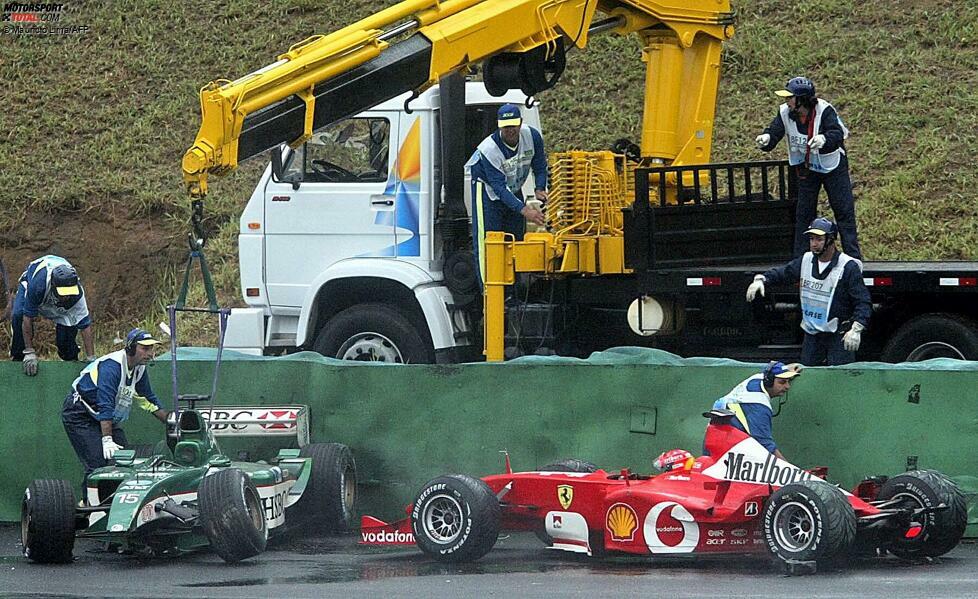 #1 Michael Schumacher (2003) - Der Dominator von 2002 kommt mit altem Auto nur schleppend in die Saison. Im Vorjahr steht er in jedem Rennen auf dem Podest, doch das verpasst er in Australien und Malaysia mit den Plätzen vier und sechs. Negativer Höhepunkt: Der Unfall beim dritten Saisonlauf in Brasilien.