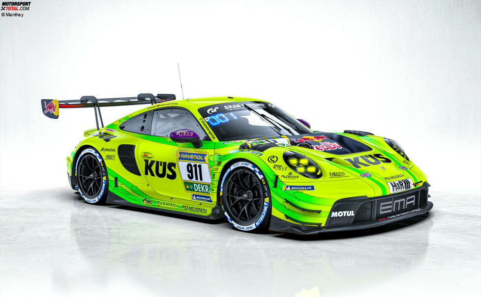 Auch die Startnummer bleibt erhalten: In der Saison 2025 wird der Manthey-EMA-Porsche wieder mit der #911 starten!