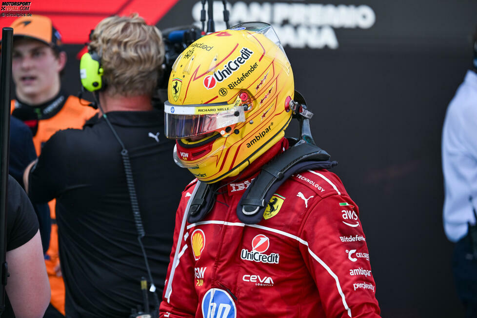 Lewis Hamilton (Redaktion: 3) - Eine berechtigte Frage, weshalb ein Redakteur sogar nur eine 4 gegeben hätte. Die Mehrheit war aber dagegen, weil er bis zum Safety-Car laut den Zahlen gar nicht so viel langsamer als Charles Leclerc war - obwohl er selbst von seinem schlechtesten Rennen spricht.