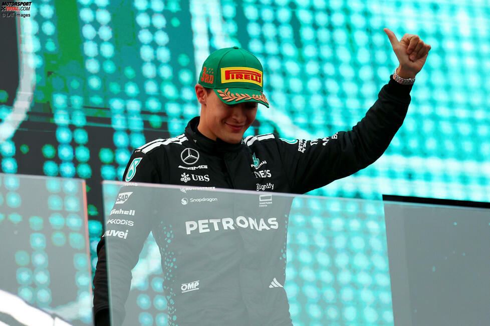 George Russell (Redaktion: 2) - Erneute Zustimmung und ein Redakteur hätte sogar die Bestnote gegeben. Fuhr unauffällig, aber holte im Rennen das raus, was der Mercedes zugelassen hat. Einen Abzug gibt es allerdings fürs Qualifying, denn da wäre laut eigener Aussage P3 möglich gewesen.