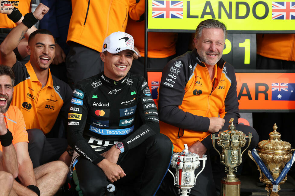 Lando Norris (Redaktion: 2) - Sehen wir auch so. Ohne die Strafe für Piastri, der auch im Qualifying schon schneller war, hätte er niemals gewonnen. Kein unverdienter Sieg, weil er eben keinen Fehler machte. Aber eben auch nicht genug für die Bestnote.