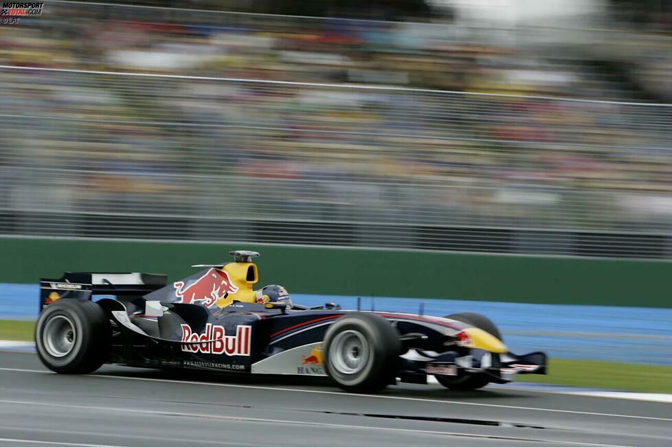 Christian Klien - 7. Platz beim Grand Prix von Australien 2005: Klien ist ein Name, den viele moderne Formel-1-Fans nicht kennen, aber er fuhr 2005 neben Coulthard für Red Bull. Der Österreicher zeigte eine respektable Leistung, qualifizierte sich direkt hinter seinem erfahrenen Teamkollegen und beendete das Rennen auf Platz sieben.