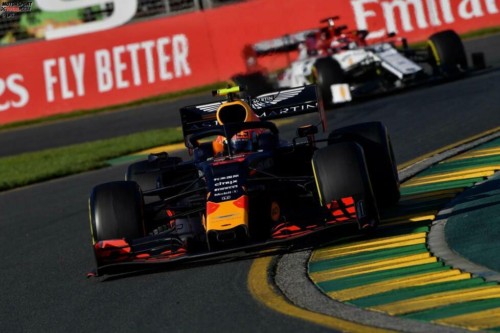 Pierre Gasly - 11. Platz beim Grand Prix von Australien 2019: Gaslys kurze Zeit bei Red Bull begann wie bei vielen anderen Fahrern in Australien. Er schied bereits in Q1 aus und konnte während des Rennens keine Punkte holen, während Verstappen auf das Podium fuhr.
