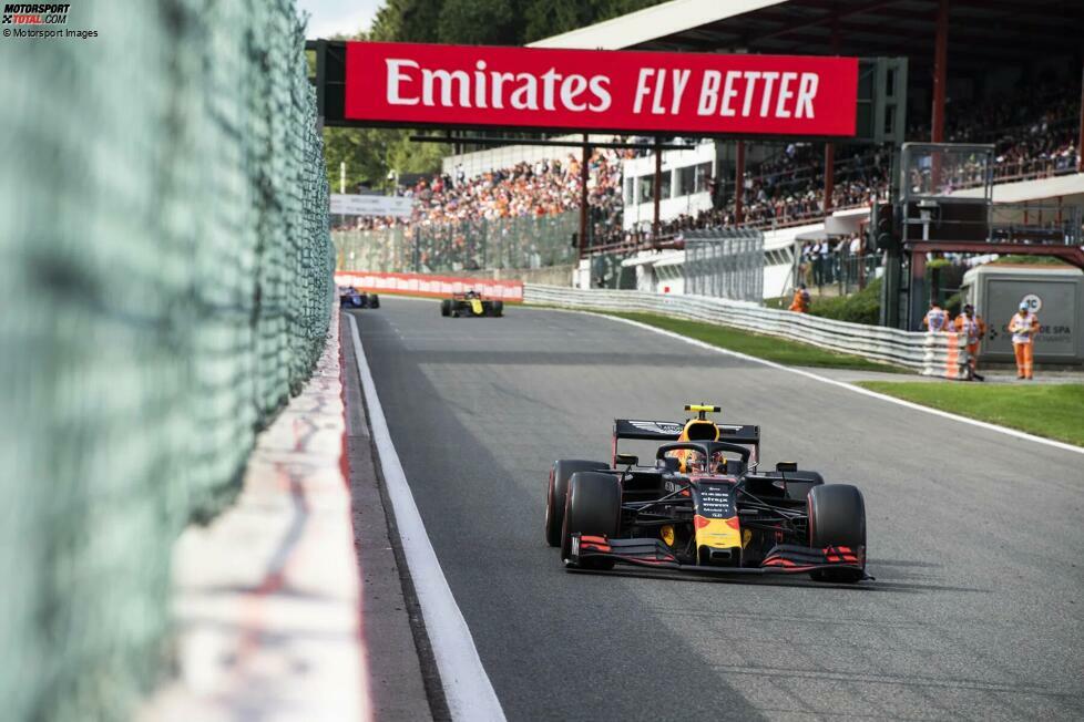Alexander Albon - 5. Platz beim Grand Prix von Belgien 2019: Albon wechselte während der Saison ins Hauptteam, um Pierre Gasly zu ersetzen. Sein fünfter Platz war bereits besser als jedes Ergebnis, das Gasly erzielt hatte. Zudem musste Albon wegen einer Strafe von weit hinten starten, kämpfte er sich aber von Platz 17 nach vorne.