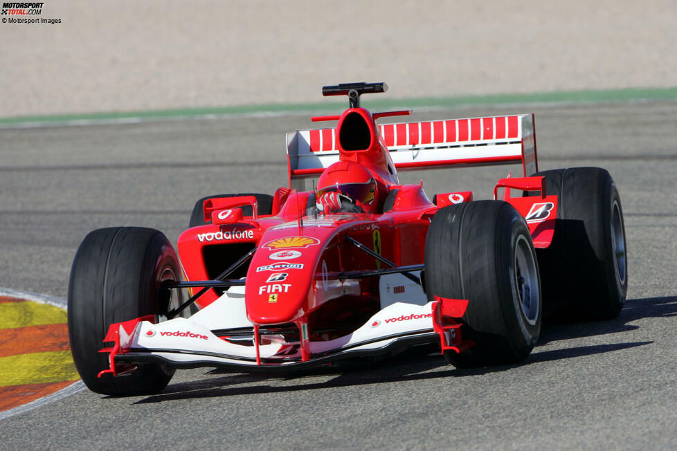 Zwei Jahre nach seiner ersten Probefahrt in einem Formel-1-Auto testet Rossi 2006 erneut mit Ferrari, diesmal auf dem Ricardo Tormo Circuit in Valencia.