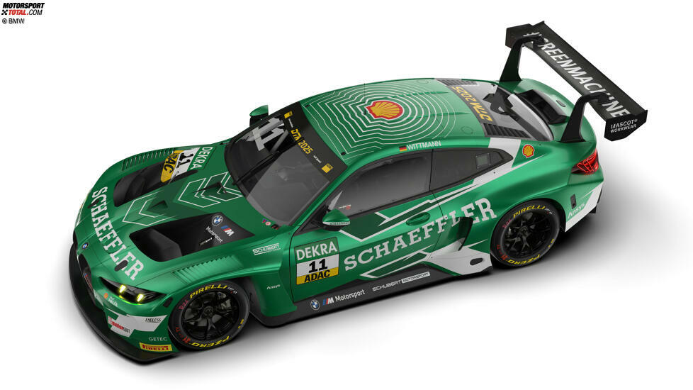 ... denn obwohl der Shell-BMW von Sheldon van der Linde in diesem Jahr fehlt, bleibt das Logo in der DTM 2025 erhalten - unter anderem auf dem Dach von Wittmanns BMW.