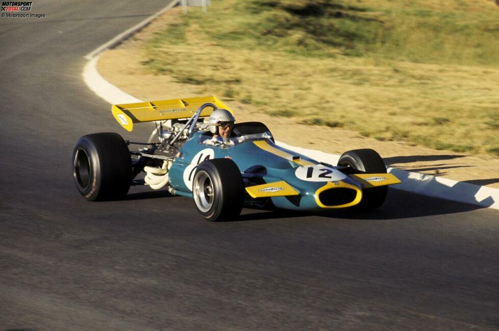 Jack Brabham (Brabham BT33) gewinnt 1970 den Grand Prix von Südafrika.