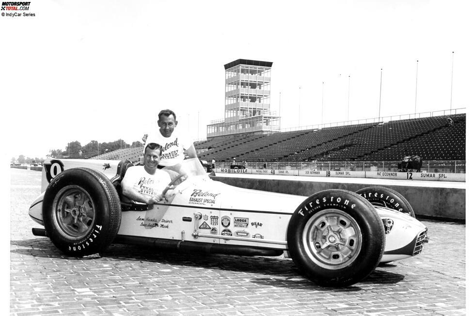 Sam Hanks gewinnt 1957 das Indy 500. Er ist 42 Jahre, zehn Monate und 17 Tage alt.