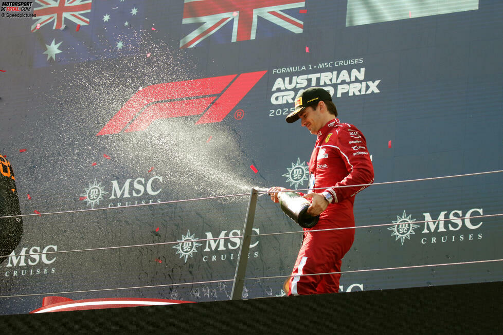 Charles Leclerc (Redaktion: 2) - Viel mehr gibt es dazu nicht zu sagen, weil der Monegasse am Sonntag im Niemandsland unterwegs war. Nach vorne ging nichts und von hinten hatte er keinen Druck. Zwei Redakteure hätten sogar die Bestnote gegeben, die anderen bemängeln aber unter anderem den verlorenen Start.
