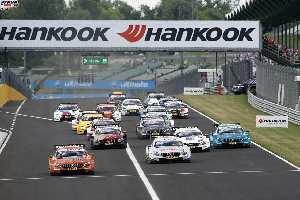 Auch Ungarn wird zum Schauplatz einiger DTM-Rennen: Nach einem Auftritt im Jahr 2014 (damals noch mit einem Rennen pro Wochenende) finden von 2016 bis 2018 drei weitere Veranstaltungen auf dem Hungaroring bei Budapest statt.