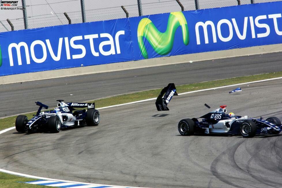 Mark Webber (Nico Rosberg): Gegen Sebastian Vettel hat der Australier bei Red Bull nie die Oberhand - dafür aber bereits zuvor bei Williams gegen einen anderen späteren Weltmeister. Die Saison 2006, bereits seine fünfte in der Formel 1, beendet er auf WM-Rang 14. Ein gewisser Nico Rosberg wird in seinem Rookiejahr 17.