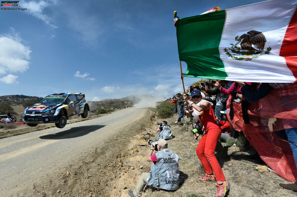Auch bei der Rallye Mexiko gibt es spektakuläre Flugeinlagen, vor allem auf der Wertungsprüfung 
