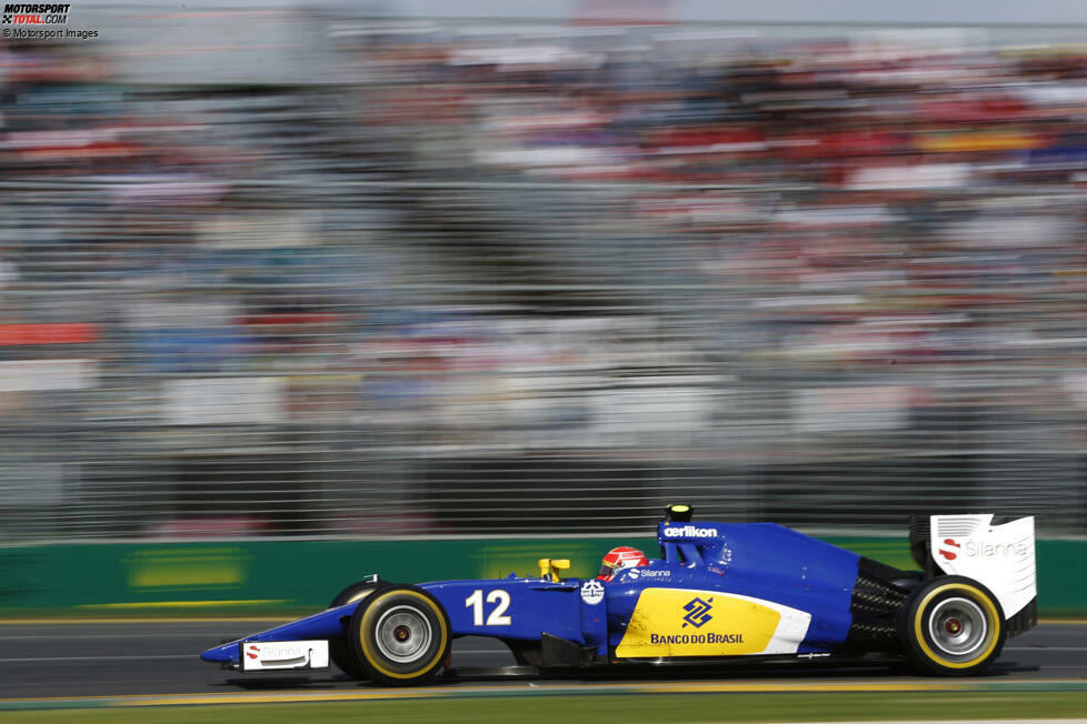 Sauber hatte 2013 mit Nico Hülkenberg eine solide Saison, doch 2014 war katastrophal, da weder Adrian Sutil noch Esteban Gutierrez Punkte holten und das Team in finanzielle Schwierigkeiten geriet. 2015 musste das Team auf zwei zahlende Fahrer, Marcus Ericsson und Felipe Nasr, zurückgreifen, mit Giedo van der Garde ging es vor Gericht.