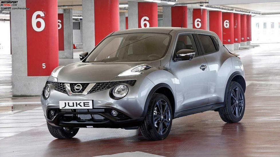 Nissan Juke: Der Nissan Qazana nahm das Design des Juke vorweg, die sehr kurzen Überhänge und die großen Radkästen. Die Selbstmördertüren im Fond dagegen wurden nicht übernommen. Der Nissan Juke wurde ein Erfolg, und das lag zum größten Teil an dem ungewöhnlichen Design.
