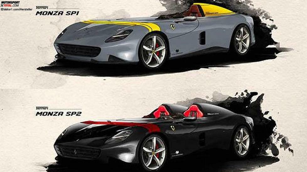 Die neuesten Ferrari-Spezialkreationen sind die Monza-Twins SP1 und SP2. Zwei Speedster, die auf dem 812 Superfast basieren. Sie sind nicht so exklusiv wie die anderen Fahrzeuge in dieser Galerie, ihr Stückzahl wird dennoch stark begrenzt sein. Der 810-PS-V12 ist der stärkste Motor, den Ferrari je in ein Serienmodell gebaut hat.