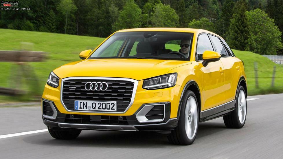 Gerade noch in unsere Top Ten der stärksten Dreizylinder schafft es der 1.0 TSI des VW-Konzerns. Die bislang stärkste Version produziert 116 PS. Audi baut sie in den Q2 (Bild) und in den demnächst startenden neuen A1 ein. In anderen Konzern-Fahrzeugen (wie zum Beispiel dem Seat Arona) bringt er es auf 115 PS.