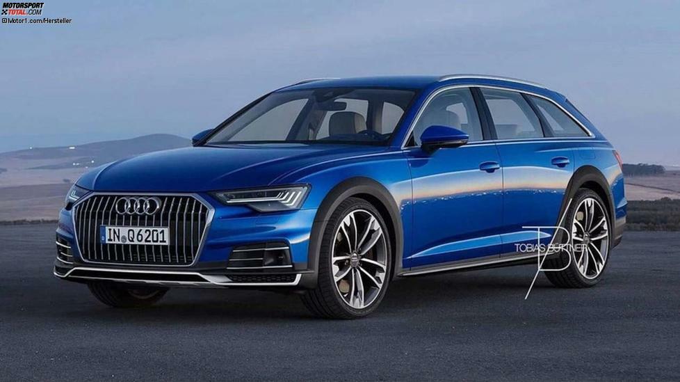 Diese Darstellung zeigt, wie der nächste A6 allroad aussehen könnte. Natürlich wird das endgültige Modell rund um den Karosserie mit viel Kunststoff versehen sein und eine höhere Bodenfreiheit aufweisen. Im letzteren Punkt bietet das aktuelle Modell zusätzliche 3,5 Zentimeter.
Mechanisch gesehen dürfte der A6 allroad die beiden turboaufgeladenen 3.0 V6-Motoren des konventionellen A6 bieten: den 286 PS starken Diesel und den 340 PS starken Benziner.