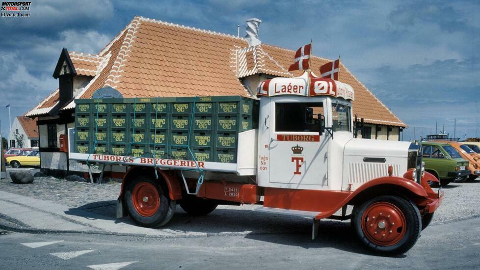 Tuborg: Anfang des 20. Jahrhunderts nutzte man in Dänemark ein Fahrzeug der dänischen Automarke 