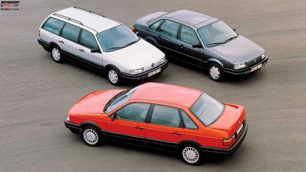 Besonders optisch wirkte der VW Passat B3 gegenüber seinem Vorgänger wie ein Quantensprung. Das ganze Fahrzeug war konsequent aerodynamisch geformt. Für Zündstoff sorgte die Frontpartie ohne sichtbaren Kühlergrill. Schon bald gab es Pseudo-Grille zum Aufkleben im Zubehörhandel.