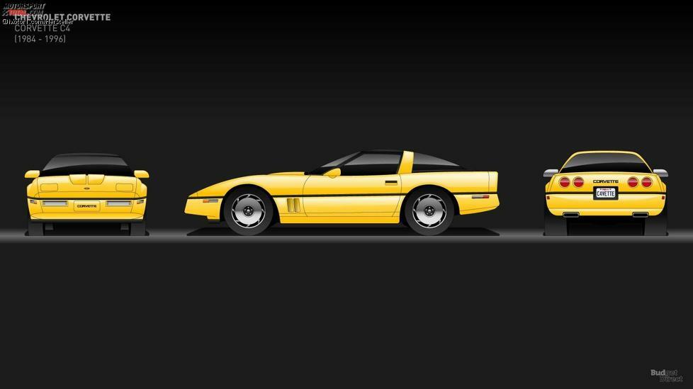 Mit einem Luftwiderstandsbeiwert von 0,34, der eine 24-prozentige Verbesserung gegenüber dem Vorgänger darstellt, war die C4 Corvette wesentlich schlanker und wurde mit einem neu entwickelten Rahmen ausgestattet. Im ersten Jahr bot Chevrolet den Sportwagen mit 205 PS an, danach folgte ein stärkerer 5,7-Liter-V8 mit 230 PS. 1986 kehrte das Cabriolet nach einer 10-jährigen Pause zurück.
Der Modelljahrgang 1987 kam auf 240 PS und einem besseren Handling dank eines optionalen Z-52-Fahrwerkspakets. Kunden mit größerem Leistungshunger hatten die Möglichkeit, bei einigen Händlern einen Callaway Twin-Turbo-Kit zu erhalten, der die Leistung auf 345 PS anhob. Chevy führte eine 35th Anniversary Edition für 1988 ein und installierte serienmäßig Doppelkolbenbremsen an der Vorderachse. Ein Sechsgang-Schaltgetriebe wurde 1989 eingeführt.
1990 war ein wichtiges Jahr, denn es markierte die Markteinführung des ZR1 mit 375 PS aus einem 5,7-Liter-V8. Im selben Jahr wurde ein Airbag für den Fahrer zum Standard. Bis zum Ende der Baureihe im Jahr 1996 gab es stets Verbesserungen: 1991 eine Modellpflege, 1992 ein Small-Block-V8 mit 300 PS und 1993 eine Rubinrot lackierte Sonderedition, um 40 Jahre Corvette zu feiern. Ebenfalls in diesem Modelljahr erblühte die ZR1 auf 405 PS. In seinem letzten Jahr brachte die C4 nicht nur eine Collector's Edition, sondern auch ein Grand-Sport-Derivat hervor.