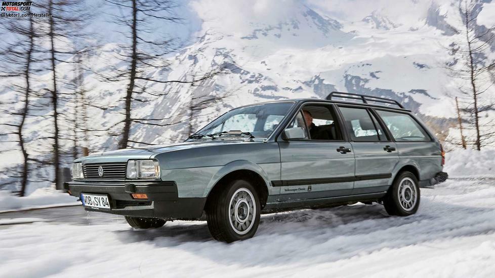 Der Passat für die 1980er-Jahre erschien passenderweise im Herbst 1980 und wurde deutlich länger als sein Vorgänger. Als Basismotor musste ein 55-PS-Benziner reichen. Die Version mit Allradantrieb wurde im Herbst 1984 unter der Bezeichnung Syncro vorgestellt und basiert auf dem Quattro-System von Audi. 