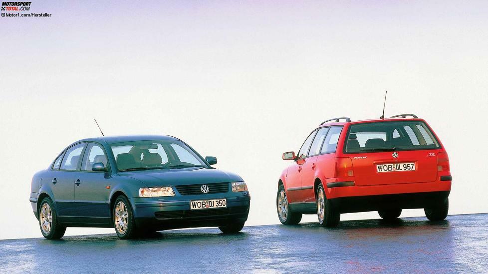 1996 machte der Passat den nächsten deutlichen Sprung. VW wollte mit ihm neue Standards in Sachen Qualität setzen. Unsichtbar blieb die Vollverzinkung, sichtbar waren die geringen Fugen und das (zumindest im Schauraum) hochwertige Armaturenbrett.