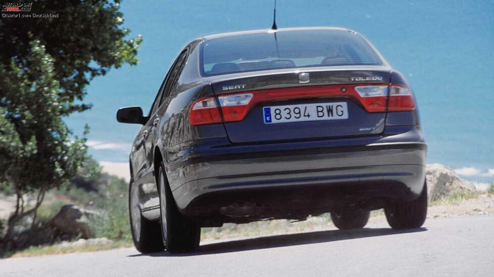 Zu den wohl unbekanntesten Fünfzylindern der Autogeschichte zählt der mit dem VW Bora technisch eng verwandte Seat Toledo V5. Ab Oktober 1998 bekam auch er den VR5 von VW, anfangs mit 150 PS Leistung. Von 2001 bis 2003 erstarkte das Aggregat auf 170 PS. Ein Automatikgetriebe gab es im Toledo V5 übrigens nie.