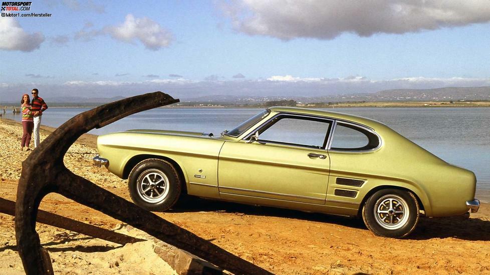 Was der Mustang kann, können wir auch: Das dachten sich die Entwickler bei Ford Europa und stellten den Capri auf die Räder. 1969 schlug er ein wie eine Bombe: Amerikanisches Styling mit langer Haube, aber nicht übertrieben. Dazu Motoren für jeden Geldbeutel, vom 1,3-Liter mit mageren 50 PS bis zum später nachgereichten RS 2600 mit 150 PS.