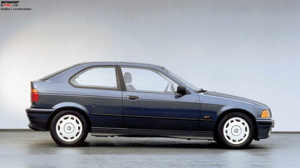 Liebling, ich habe den 3er abgeschnitten: Tatsächlich war der ausschließlich als Dreitürer lieferbare BMW 3er Compact rund 20 Zentimeter kürzer als die normale Limousine. Erstaunlich bleibt rückblickend nur, warum man sich nicht schon 1994 an die Bezeichnung 1er-Reihe traute.
