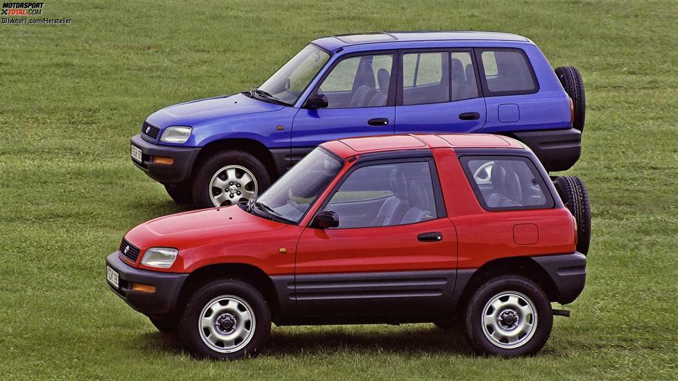 Mit ihm begann der Aufstieg des SUV: Der Toyota RAV4 bot ab 1994 zwar einen Allradantrieb und eine hohe Sitzposition, nutzte aber statt eines Leiterrahmens eine selbsttragende Karosserie. Zudem war der Allradantrieb nicht so komplex wie bei 