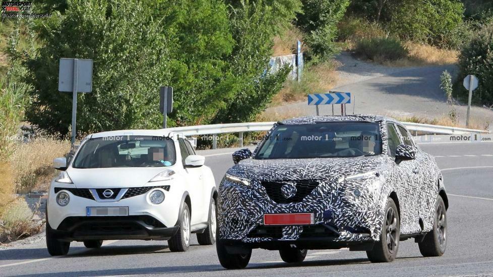 Nissan Juke (2019): Anfang September 2019 wird der neue Nissan Juke enthüllt. Wie dieses Foto zeigt, bleibt das Design des kleinen SUVs extravagant. Künftig wird aber die Breite stärker betont. (Bild: CarPix)