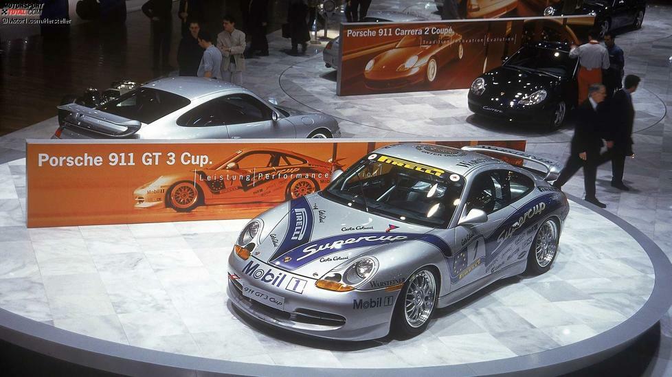 Auf dem Genfer Salon 1999 zeigte man auch die Rennversion namens GT3 Cup, obwohl die schon etwas länger in Betrieb war. Das Auto hatte die gleiche Leistung, wog aber lediglich gut 1.140 Kilo. Der Sprint auf 100 km/h dauerte knapp 4 Sekunden.