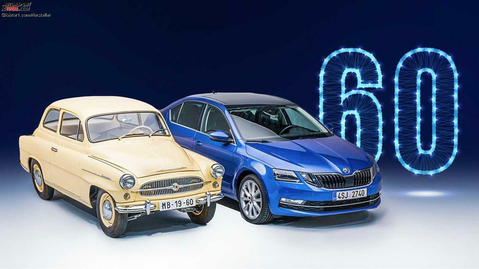 Ein berühmter Name wird 60 Jahre alt: Vor 60 Jahre erschien der erste Skoda Octavia. Wir blicken in einer Bildergalerie auf alle Generationen zurück.