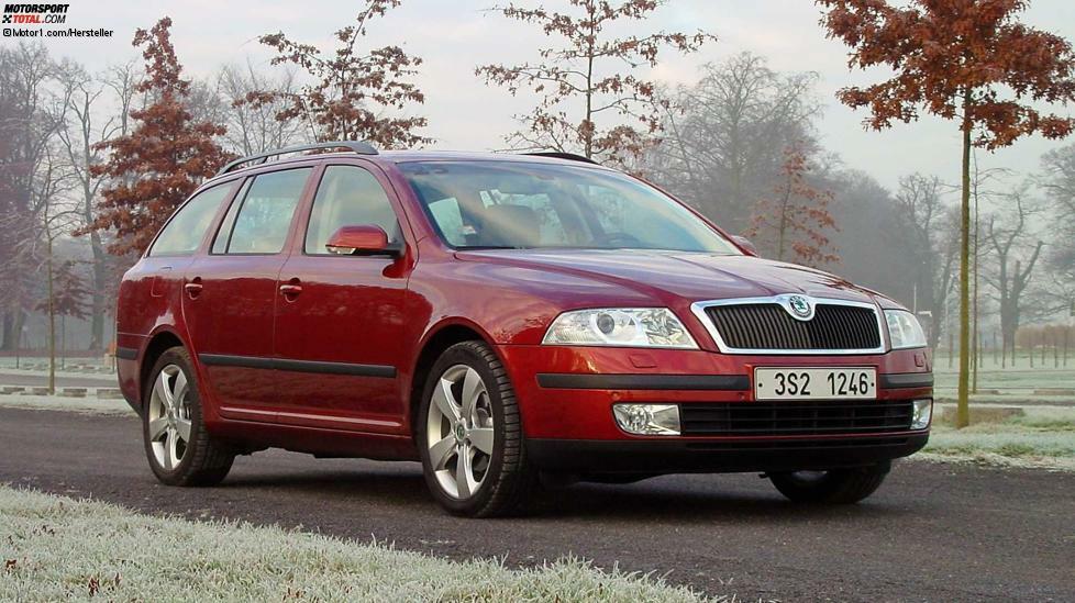 2004 folgte die zweite Generation des Skoda Octavia und wie gehabt nutzte sie die technische Basis des VW Golf, diesmal des Golf V. Größtes Argument für den Octavia blieb sein immenses Kofferraumvolumen von 560 Liter (Limousine) und 580 Liter (Combi).